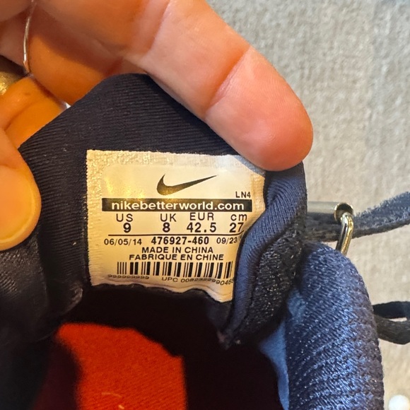 Nike Romaleos 2 Obsidian Blue Red Weightlifting Shoes - Picture 6 of 6